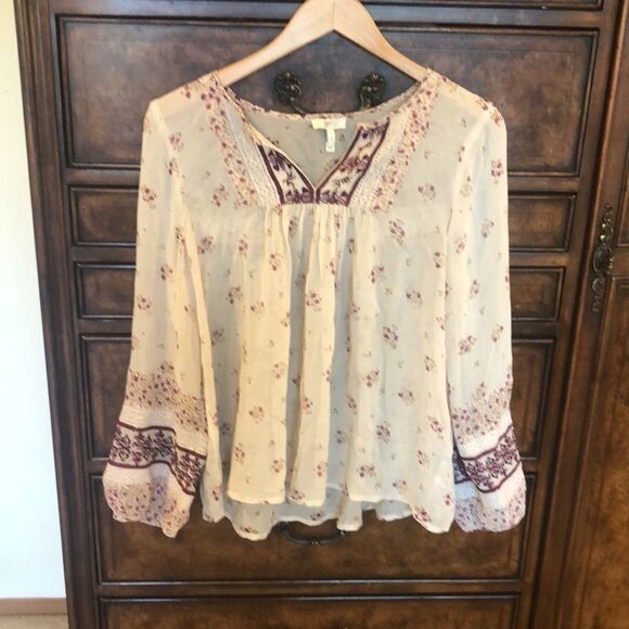 Joie silk see through top - Picture 1 of 14